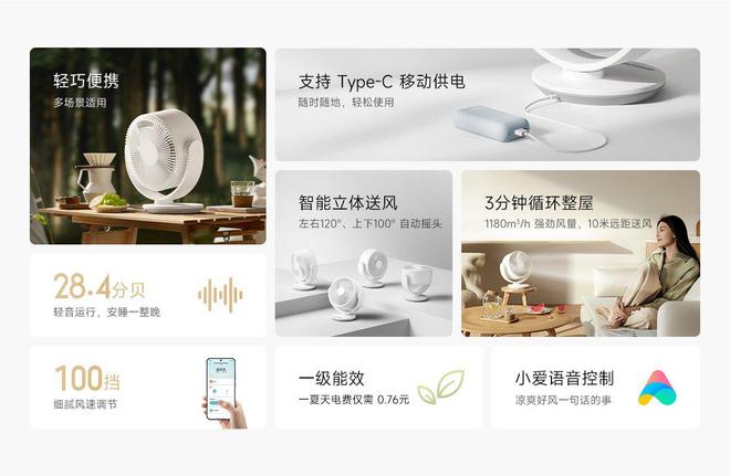 威尼斯wns·8885556官方入口米家直流变频台式轮回扇上新：台式设想撑持Ty(图2)